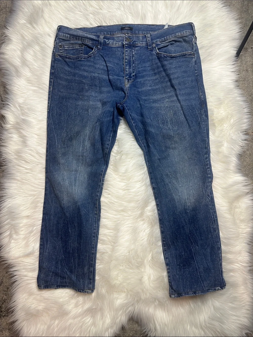 True Religion Men's Dark Blue Relaxed Jeans